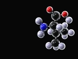 Valine molecule Stock Footage