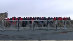 493 rescued migrants disembark in Sicily Instructional Video