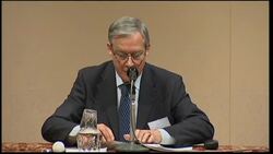 Chief of French central bank comments on credit pressure News Clip