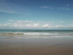 Jogging at the beach (HD 720) Stock Footage