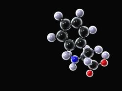 Phenylalanine molecule Stock Footage