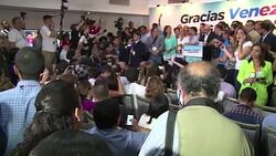 CLEAN : Venezuelas opposition celebrates victory in legislative vote News Clip