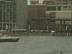 Rivercat in Sydney harbour, Australia Stock Footage