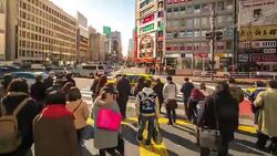 Time-lapse: Pedestrians crowded at Shinjuku station Tokyo Stock Footage
