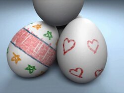 Crayon Easter Eggs #1 Stock Footage