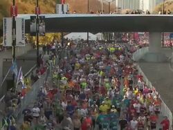 Bank of America Chicago Marathon, October 9, 2011 Stock Footage