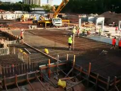 Concrete Pour (Construction) Stock Footage