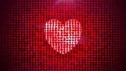 Love Crash White Heart Stock Footage