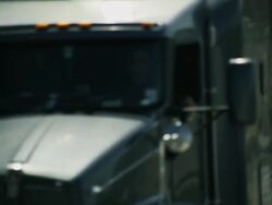 Long lens, huge traffic congestion on interstate highway. Stock Footage