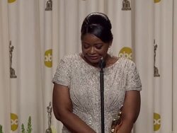 INTERVIEW: Octavia Spencer describes how she felt getting a standing ovation  Stock Footage