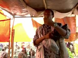 Ethiopian market general views Stock Footage