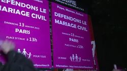 CLEAN : French gay marriage opponent News Clip