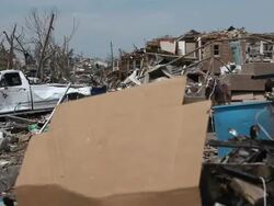 Damage from Tornado Stock Footage