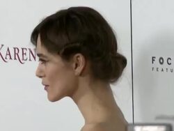 Keira Knightley at Anna Karenina Premiere Presented By Focus Features Stock Footage