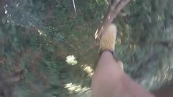 Zip line Adventure Stock Footage