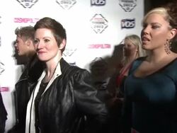 Natasha Devon and Ruth Rogers at the Cosmo Woman of the Year Awards 2012 at Victoria & Albert Museum on October 30, 2012 in London, England (Footage by WireImage Video/Getty Images) Stock Footage