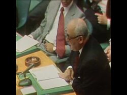 SYND 20-7-73 UNITED NATIONS EGYPTIAN AND ISRAELI REPRESENTATIVES News Clip