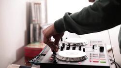 Dj mixer. Close up Stock Footage