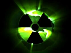 Radioactive green Symbol Stock Footage