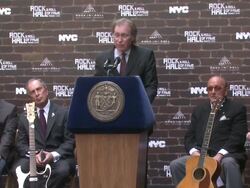 Rock and Roll Hall of Fame Makes A Special Announcement Stock Footage