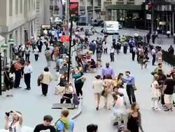 TIME LAPSE, Wall Street, New York City Stock Footage