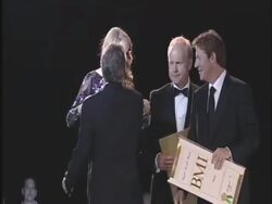 Taylor Swift (receiving award) at the 59th Annual BMI Country Awards at Nashville TN.  Stock Footage