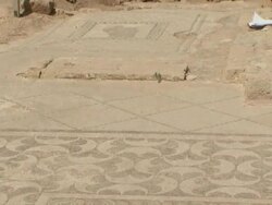 MS TU Workers on ancient archeological site / Paphos, Cyprus Stock Footage