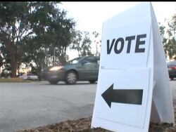 As voting began in Florida this morning, Rudy Giuliani was insisting he intends to win today's presidential primary.  Polls show he is trailing Mitt Romney and John McCain News Clip