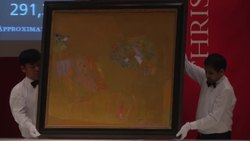 12.5 million record breaking sale of Middle Eastern art in Dubai News Clip