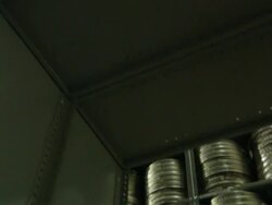 WS PAN Bridge to Parliament building from across river under sky  / London, Greater London, United Kingdom  Stock Footage