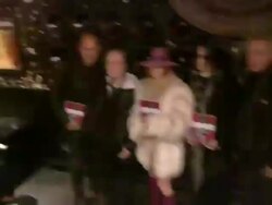 John Varvatos, Tommy Ramone, Linda Ramone, John Cafiero and Bob Gruen at John Varvatos Celebrates The Launch Of "Commando: The Autobiography Of Johnny Ramone" Stock Footage