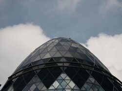 Gherkin Skycraper Goes Into Receivership Stock Footage