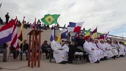 CLEAN : Hundreds pray in mass for migrants died trying to reach the US News Clip