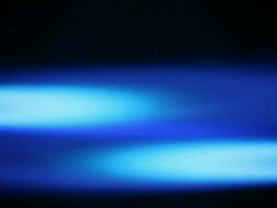 Burning blue flame Stock Footage