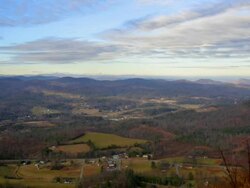 Clouds Over a Landscape Stock Footage