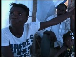 Floorless plastic sheeting provided for Haiti''s IDP''s News Clip