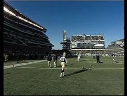 US president watches forces football game News Clip