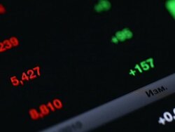 Market Analyze on lcd screen. Stock Footage