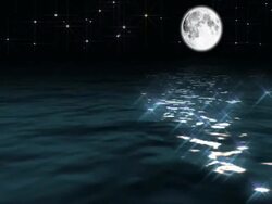 Sparkling Water Moon Stock Footage