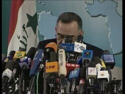 EDIT Amin says Iraq stil studying UN order on missiles, briefing News Clip