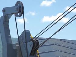 HD:Tackle machine running with a sling. Stock Footage