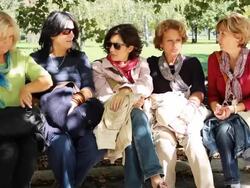 Enjoying in the park Stock Footage