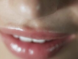 Woman smiling closeup Stock Footage