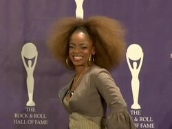 21st Annual Rock and Roll Hall of Fame Induction Ceremony press room Stock Footage