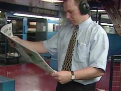 Death of Princess Diana - Printing Press News Clip