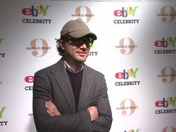 Matthew Settle at eBay Celebrity And Brad Pitt's Make It Right Celebrate Pop-Up Gallery Exhibition At New York's Chelsea Market on 02/09/2012 in New York Stock Footage