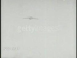 1951: KOREAN WAR: AERIAL DOGFIGHTS: GRAINY VS Russian MiG fighter jets flying, Republic F-84 Thunderjets flying in dogfight, unidentifiable Communist aircraft w/ trailing smoke going down. Instructional Video