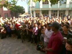 PERFORMANCE - John Legend at Crackle Launches "Playing It Forward" With Surprise Street Performance By John Legend, Sponsored By Fed Ex Stock Footage