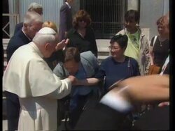 Italy - Victim's father asks for Pope's blessing News Clip