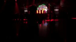 Rave and light steaks in Reykjavik Stock Footage